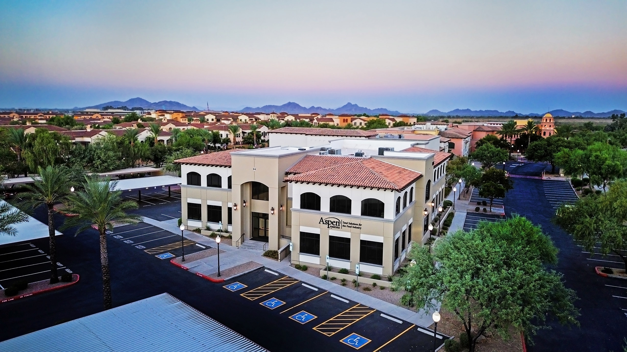 Aerial view of Aspen Systems Headquarters